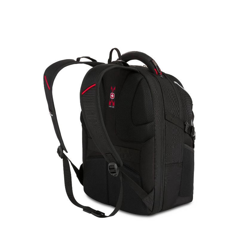 slide 3 of 12, SWISSGEAR Scan Smart TSA Laptop 17.5" Backpack - Black: College Softside Bag, 1 ct