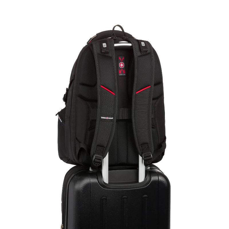 slide 12 of 12, SWISSGEAR Scan Smart TSA Laptop 17.5" Backpack - Black: College Softside Bag, 1 ct