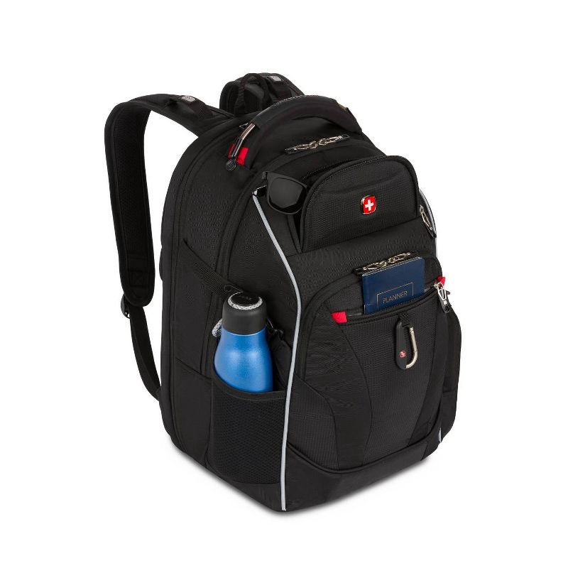slide 5 of 12, SWISSGEAR Scan Smart TSA Laptop 17.5" Backpack - Black: College Softside Bag, 1 ct