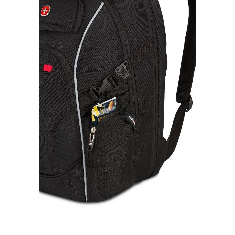 slide 6 of 12, SWISSGEAR Scan Smart TSA Laptop 17.5" Backpack - Black: College Softside Bag, 1 ct