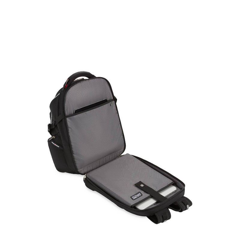 slide 10 of 12, SWISSGEAR Scan Smart TSA Laptop 17.5" Backpack - Black: College Softside Bag, 1 ct