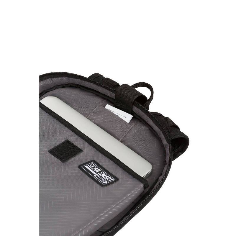 slide 11 of 12, SWISSGEAR Scan Smart TSA Laptop 17.5" Backpack - Black: College Softside Bag, 1 ct