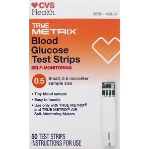 slide 1 of 1, CVS Health True Metrix Self Monitoring Blood Glucose Test Strips, 50 ct