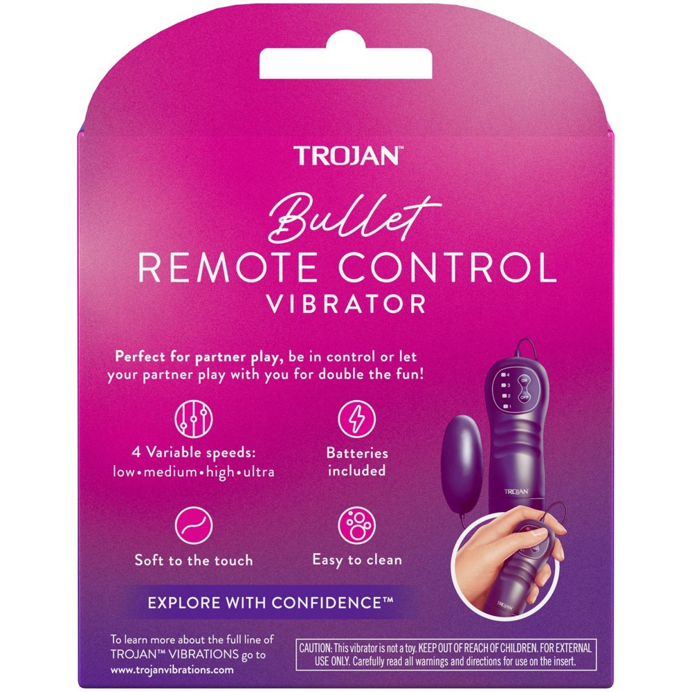 slide 4 of 4, Trojan Bullet Variable Speed Vibrating Massager, 1 ct