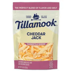 Tillamook Farmstyle Cheddar Jack Shredded Cheese - 8oz