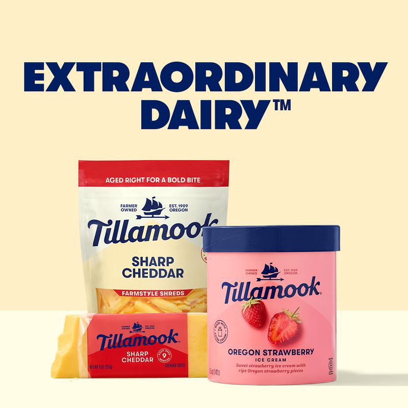 slide 6 of 9, Tillamook Farmstyle Medium Cheddar Shredded Cheese - 8oz, 8 oz