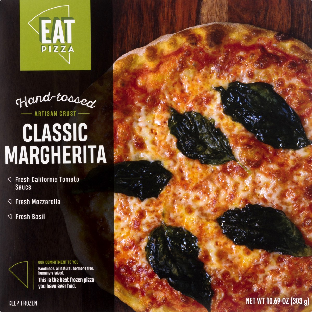 slide 2 of 13, Eat Pizza Hand-Tossed Artisan Crust Classic Margherita Pizza 10.69 oz, 10.69 oz