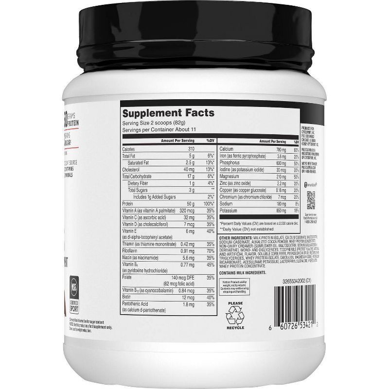 slide 4 of 5, Muscle Milk Pro Series Protein Powder - Knockout Chocolate - 32oz, 32 oz