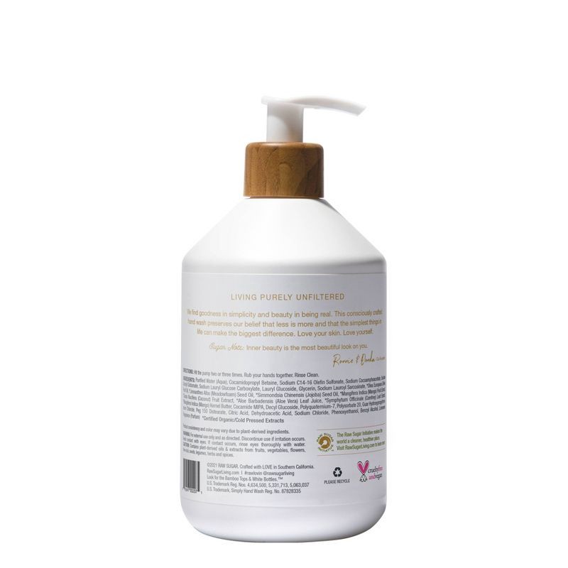 slide 2 of 5, Raw Sugar Simply Hand Wash - Raw Coconut + Mango - 16.9 fl oz, 16.9 fl oz