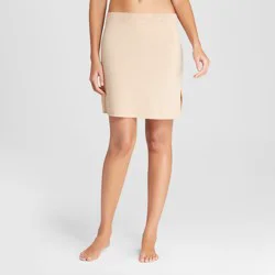 Jockey Generation™ Women's Ultralight Smoothing Half Slips - Beige L: Nylon Spandex Blend, Pull-On Style