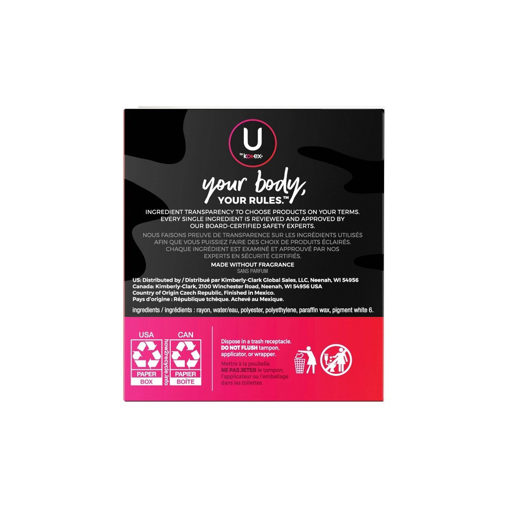 slide 5 of 9, U by Kotex Click Compact Tampons - Super - Unscented - 45ct, 45 ct