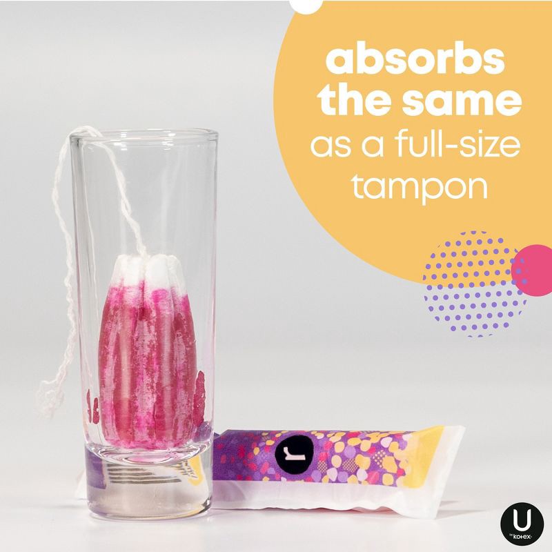 slide 8 of 12, U by Kotex Click Compact Unscented Tampons - Regular - 45ct, 45 ct