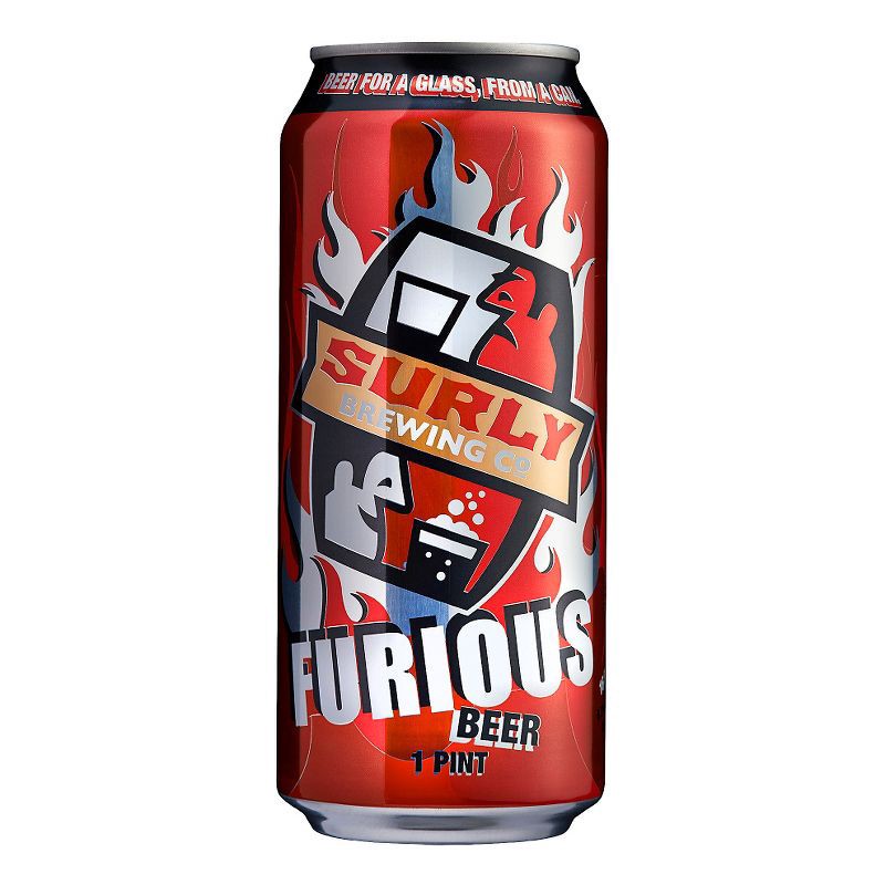 slide 1 of 1, Surly Brewing Co. Surly Furious IPA Beer - 4pk/16 fl oz Cans, 4 ct; 16 fl oz