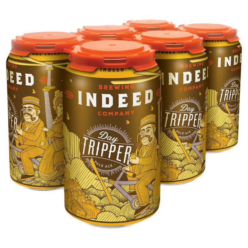 slide 1 of 1, Indeed Brewing Company Indeed Day Tripper Pale Ale Beer - 6pk/12 fl oz Cans, 6 ct; 12 fl oz