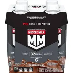 Muscle Milk Pro Series Protein Shake - Knockout Chocolate - 11 fl oz/4pk