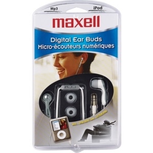 slide 1 of 1, Maxell Digital Earbuds, 1 ct