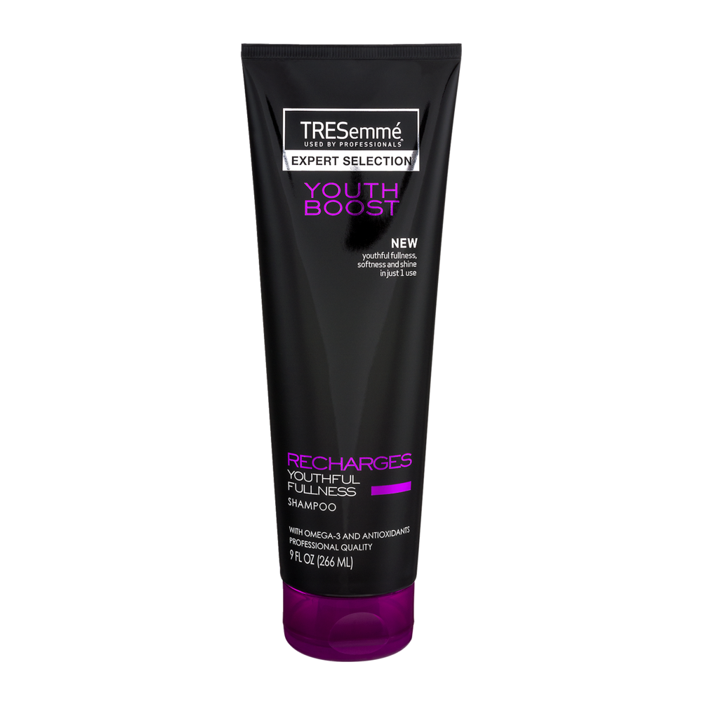 slide 1 of 1, TRESemmé Expert Selection Youth Boost Recharges Youthful Fullness Shampoo, 9 oz