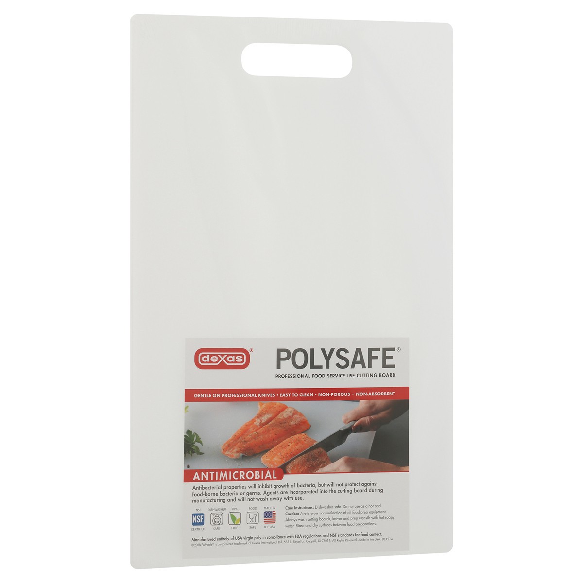 slide 9 of 9, Dexas Polysafe Antimicrobial Cutting Board 1 ea, 1 ct