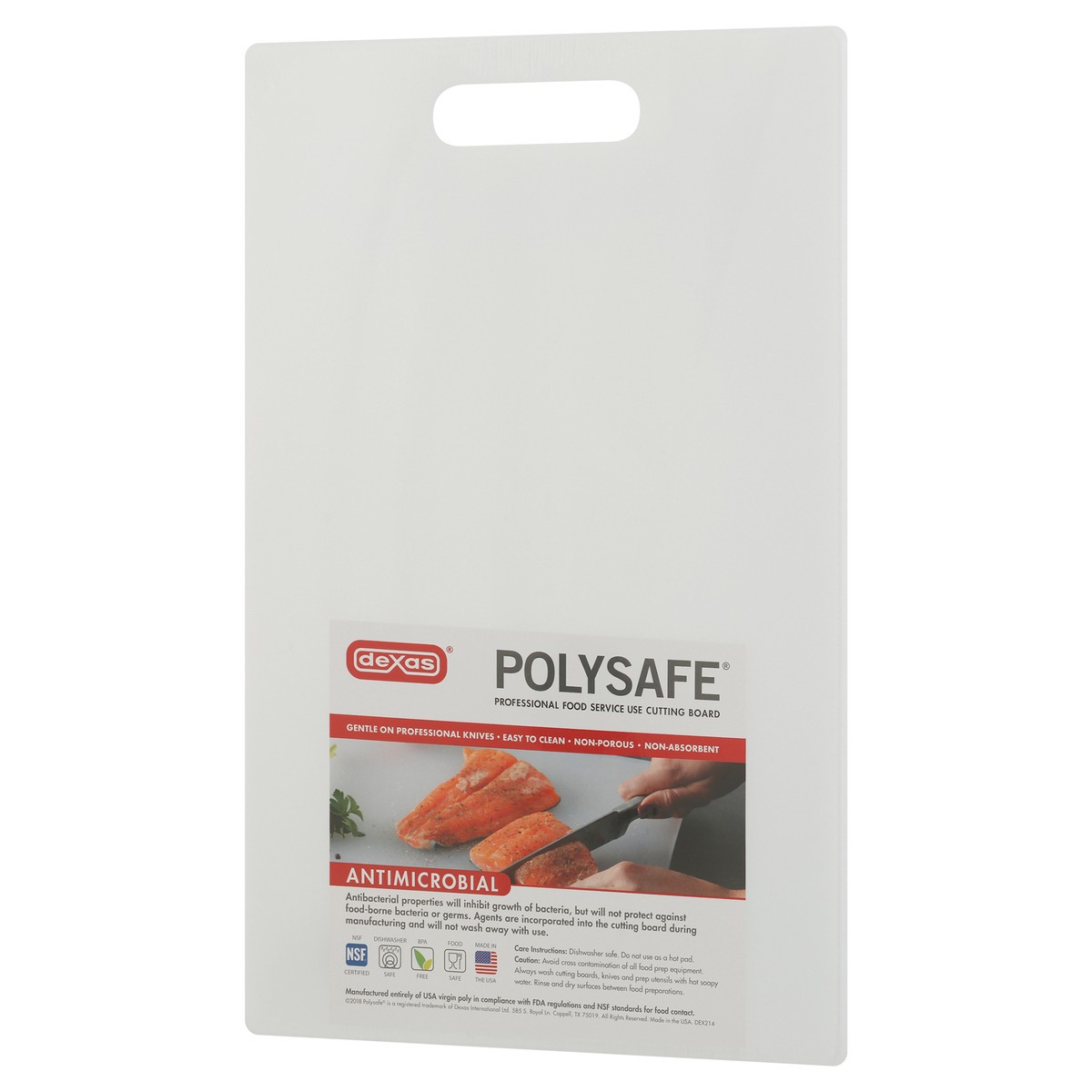 slide 6 of 9, Dexas Polysafe Antimicrobial Cutting Board 1 ea, 1 ct