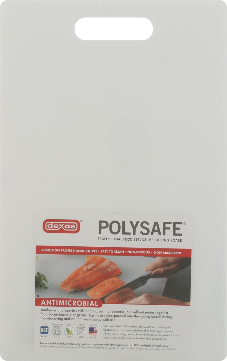 slide 8 of 9, Dexas Polysafe Antimicrobial Cutting Board 1 ea, 1 ct