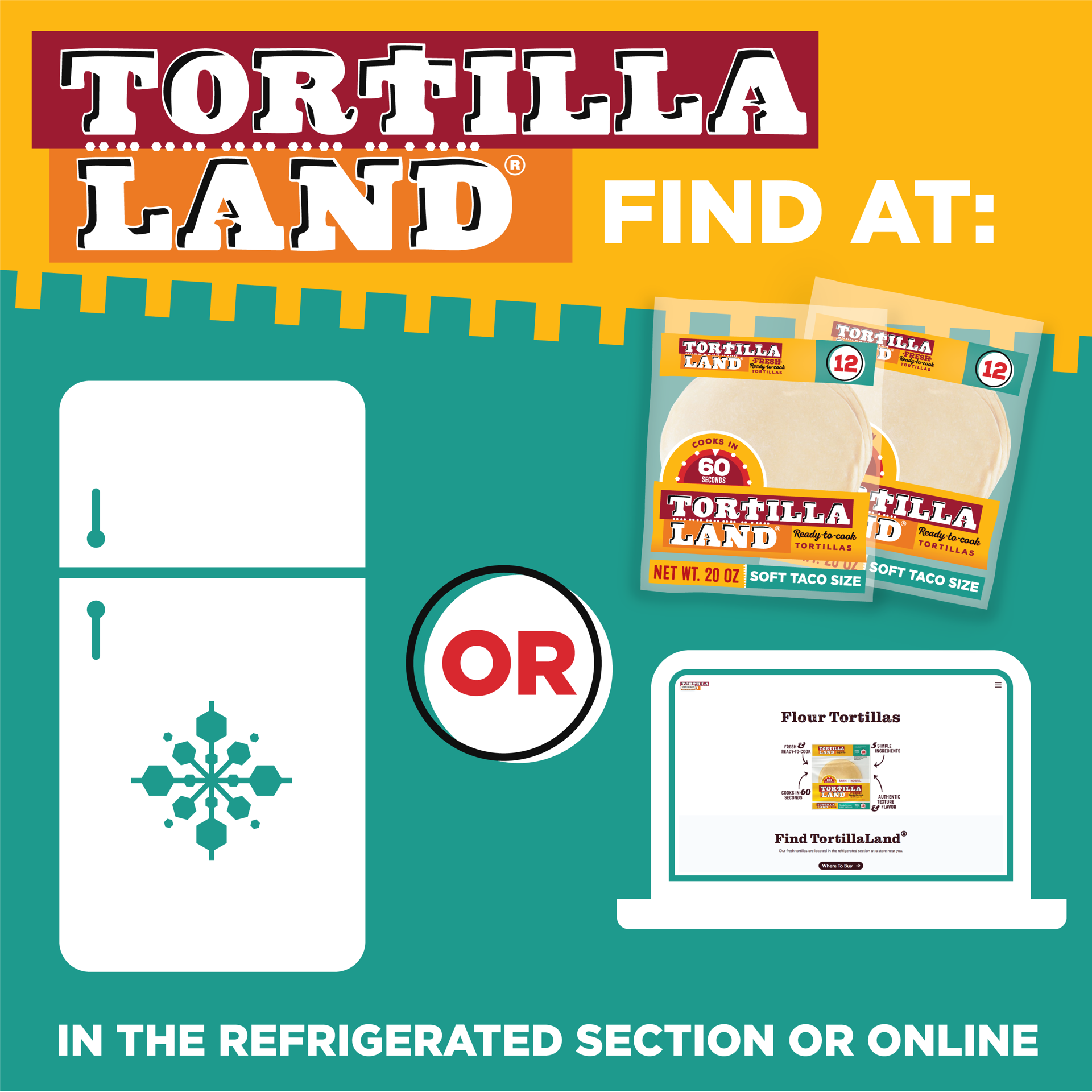 slide 9 of 10, TORTILLA LAND TortillaLand Uncooked Flour Tortillas, Soft Taco Size (12 Count), 566.99 g