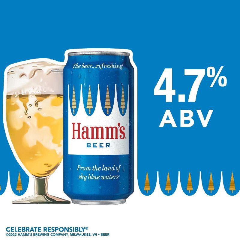 slide 2 of 10, Hamm's Premium Beer - 30pk/12 fl oz Cans, 30 ct; 12 fl oz