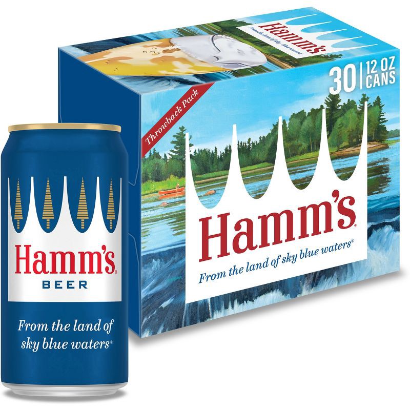 slide 1 of 10, Hamm's Premium Beer - 30pk/12 fl oz Cans, 30 ct; 12 fl oz