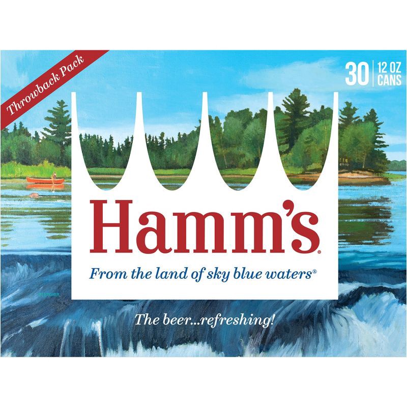 slide 6 of 10, Hamm's Premium Beer - 30pk/12 fl oz Cans, 30 ct; 12 fl oz