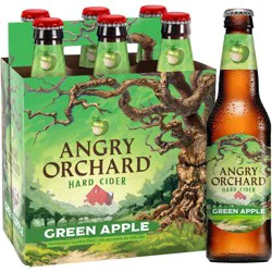 Angry Orchard Green Apple Hard Cider - 6pk/12 fl oz Bottles