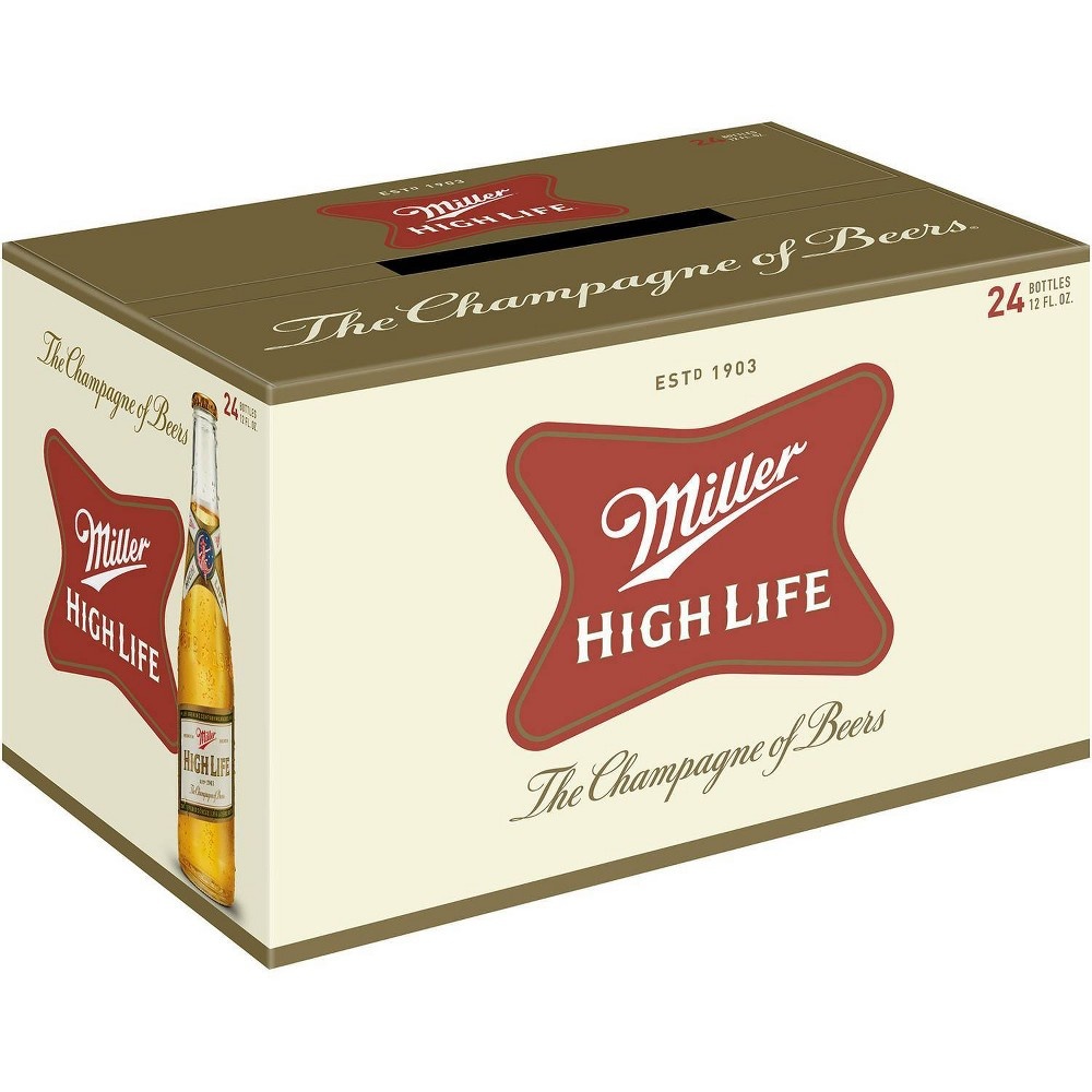 slide 2 of 4, Miller High Life Lager Beer, 24 ct; 12 fl oz