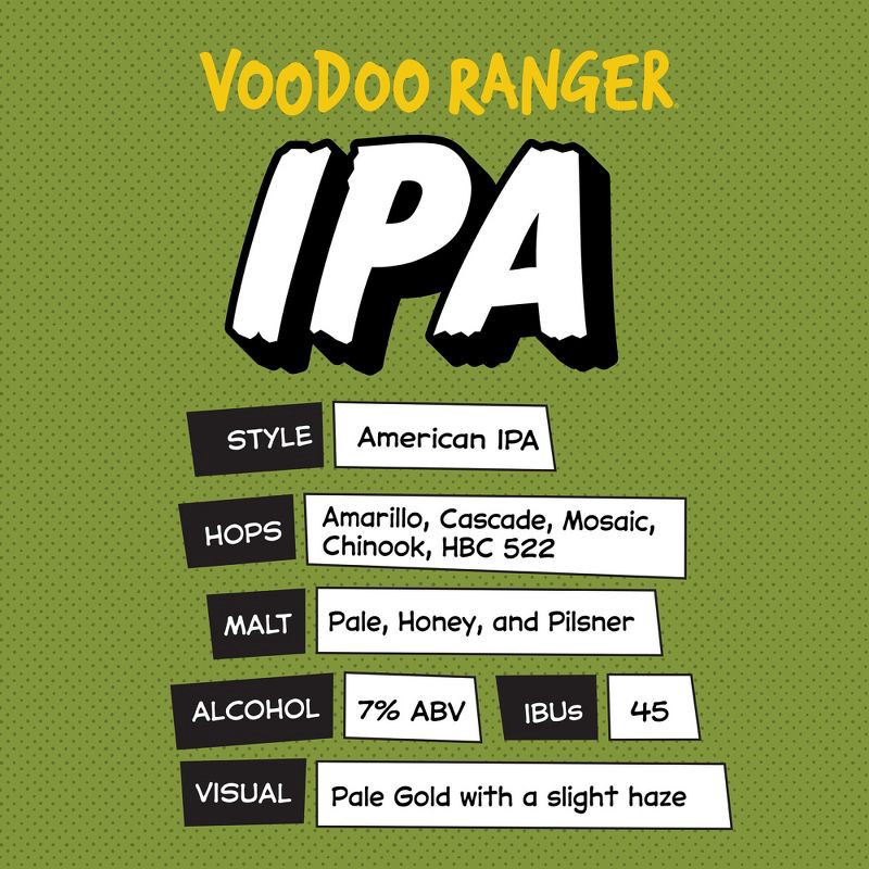 slide 4 of 11, New Belgium Voodoo Ranger IPA Beer - 12pk/12 fl oz Cans, 12 ct; 12 fl oz