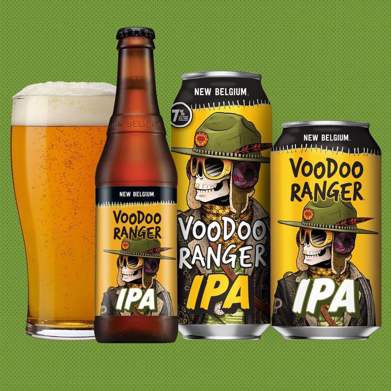 slide 5 of 11, New Belgium Voodoo Ranger IPA Beer - 12pk/12 fl oz Cans, 12 ct; 12 fl oz