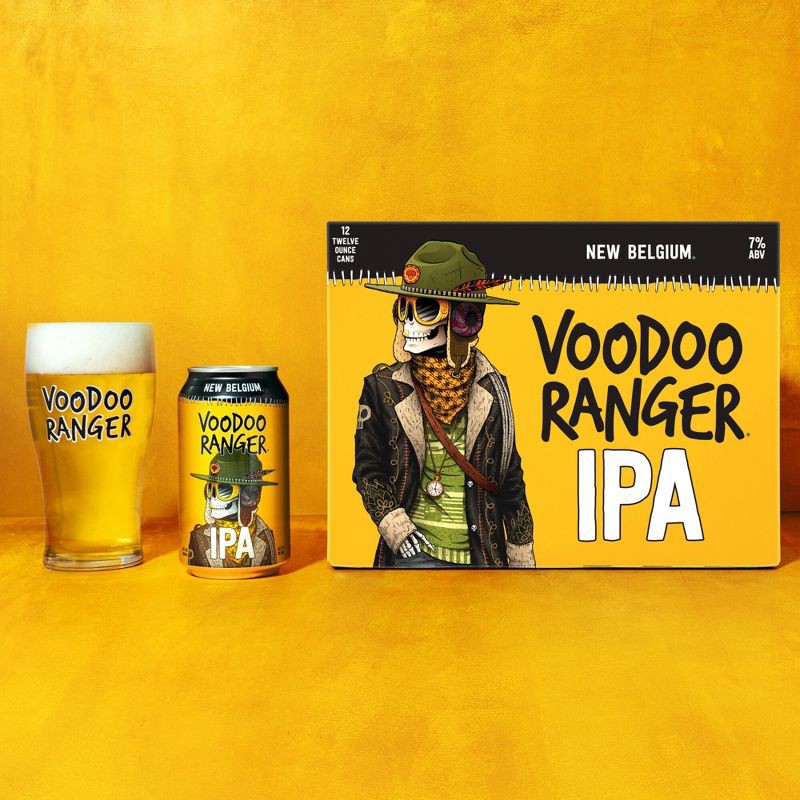 slide 8 of 11, New Belgium Voodoo Ranger IPA Beer - 12pk/12 fl oz Cans, 12 ct; 12 fl oz