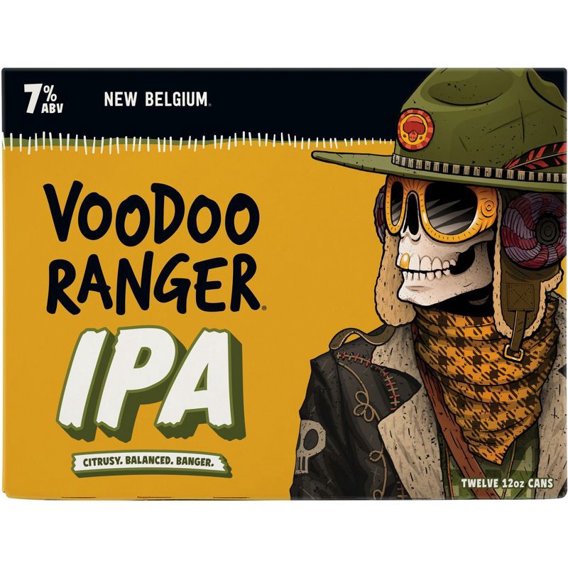 slide 11 of 11, New Belgium Voodoo Ranger IPA Beer - 12pk/12 fl oz Cans, 12 ct; 12 fl oz