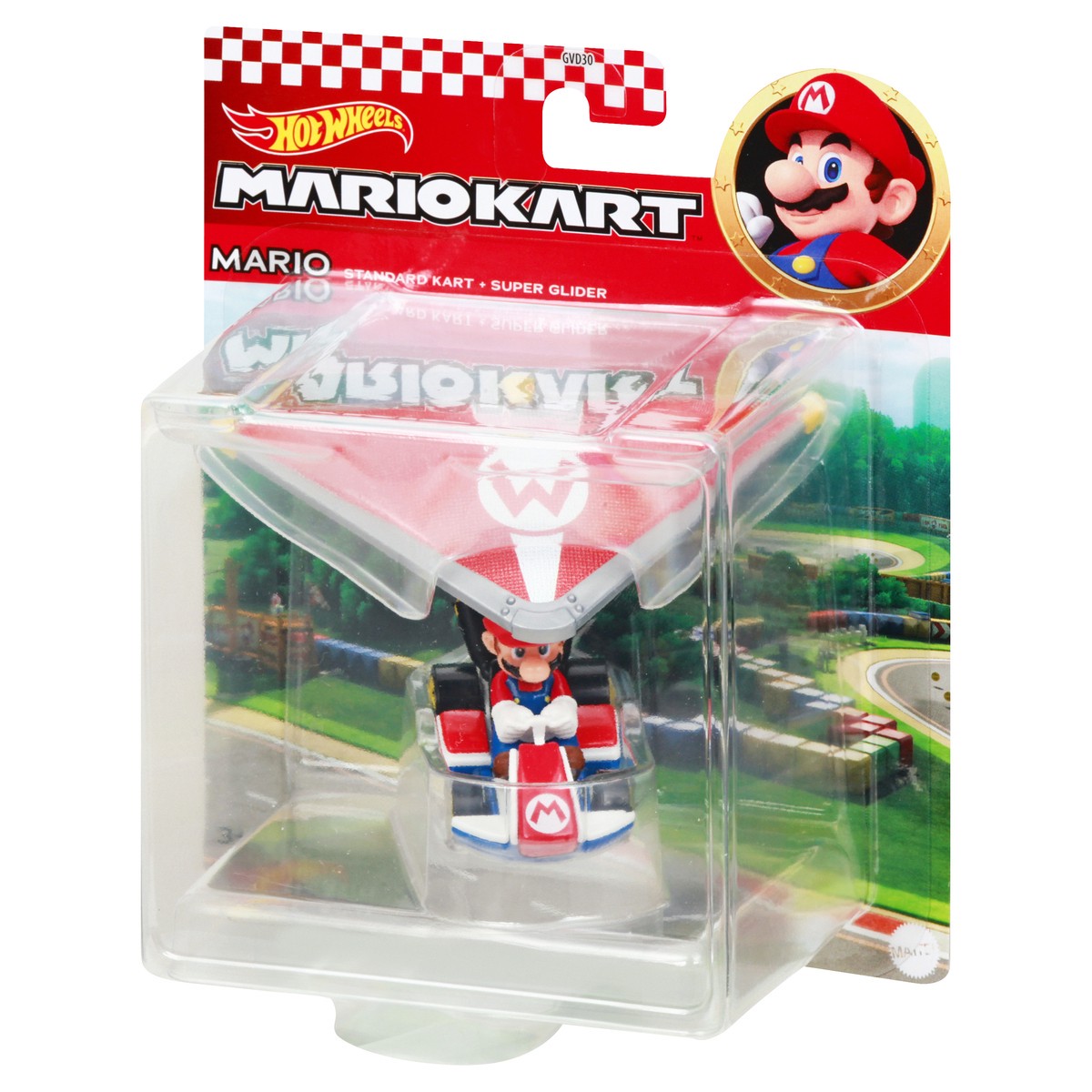 slide 3 of 9, Hot Wheels MarioKart 3+ Mario Standard Kart + Super Glider Die-Cast 1 ea, 1 ct