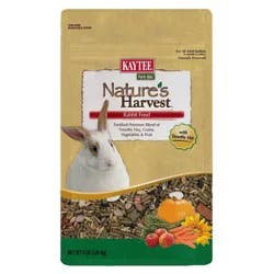 Kaytee Nature's Vegetable, Grain, Fruit Harvest Rabbit Small Animal Food - 4lbs