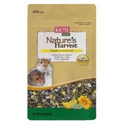 Kaytee Nature's Vegetable, Grain, Fruit Harvest Hamster & Gerbil Food - 3lb