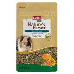 Kaytee Nature's Vegetable, Grain, Fruit Harvest Guinea Pig Small Animal Food - 4lbs