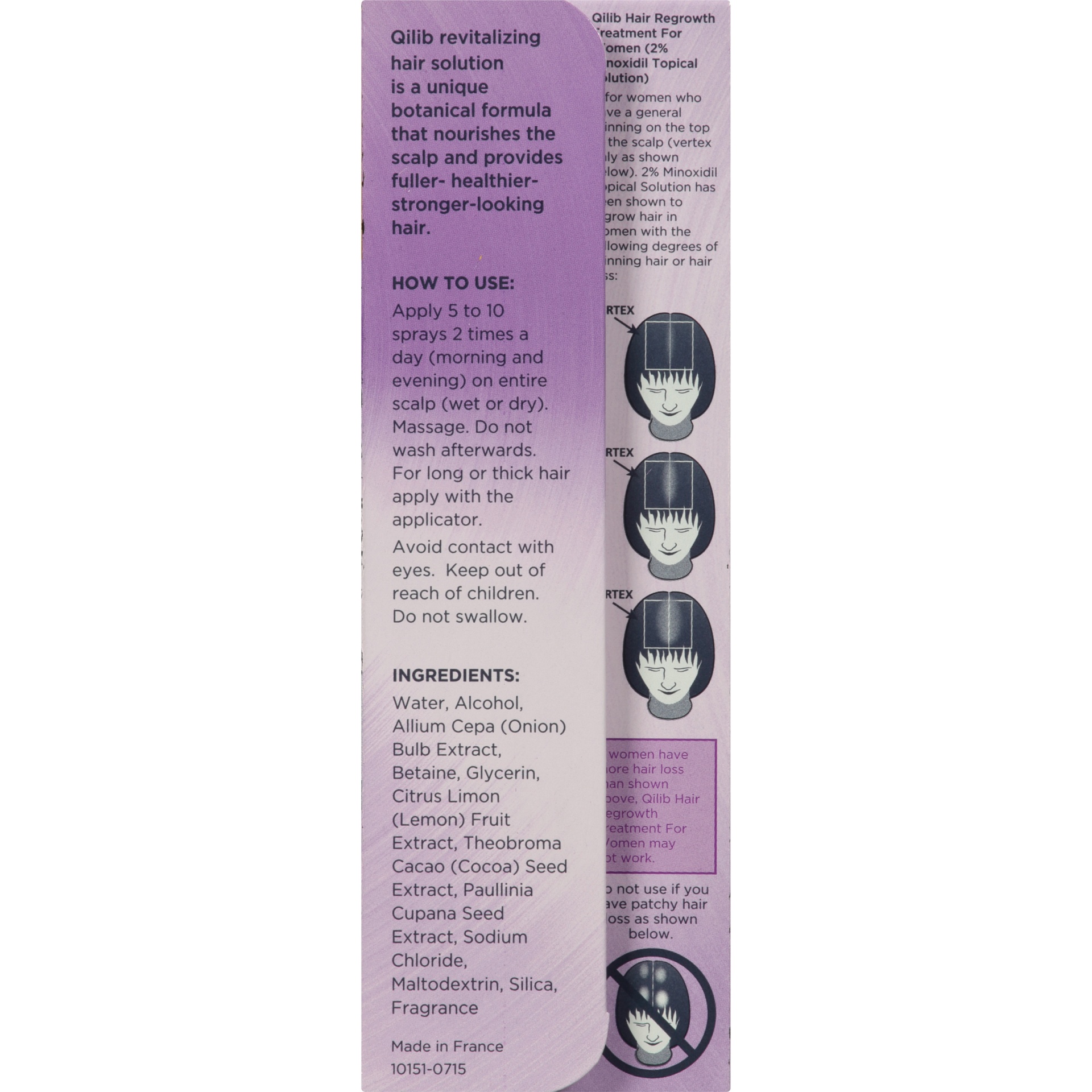 slide 5 of 6, qilib Women's Hair Regrowth And Revitalizing System, 4.7 fl oz