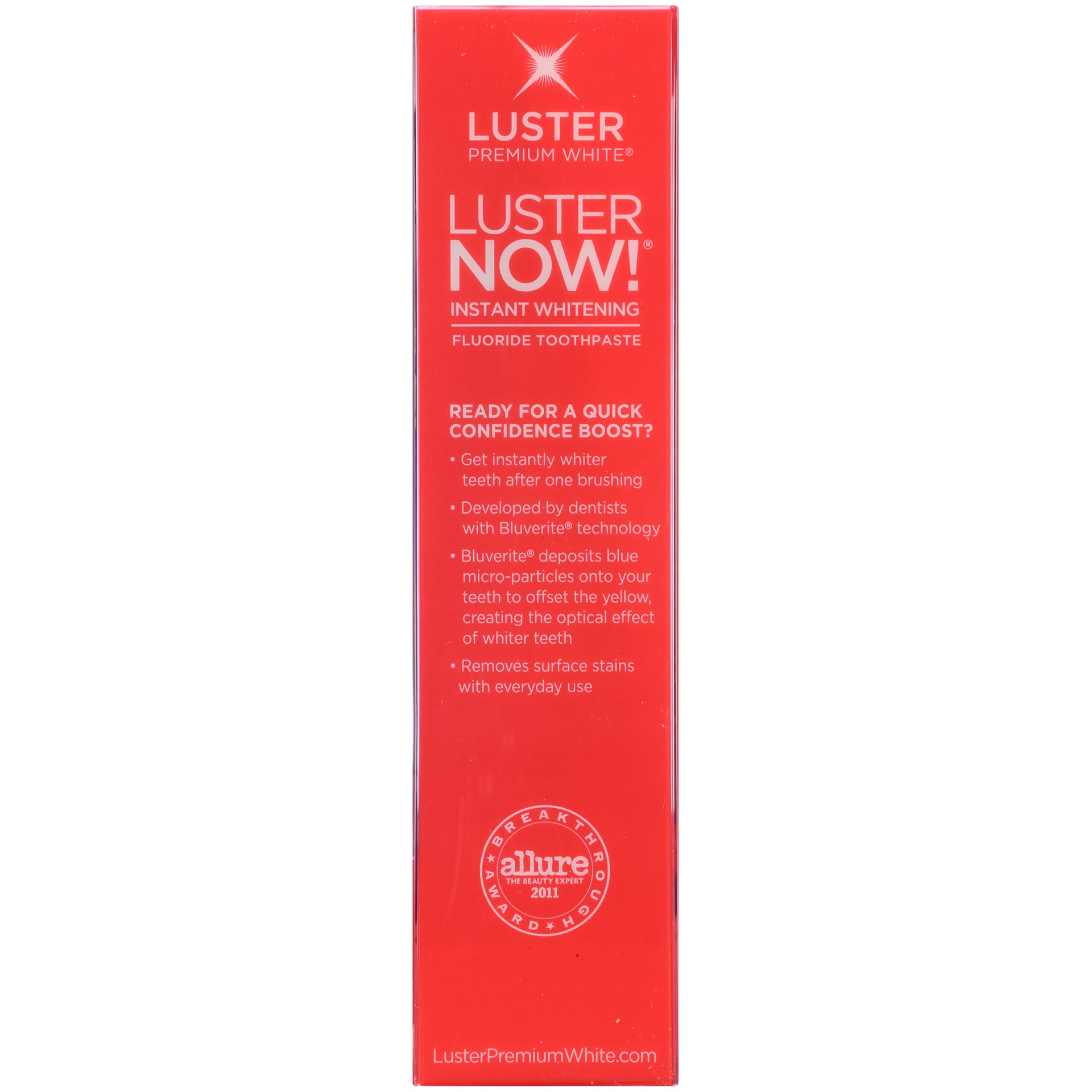 slide 5 of 6, Luster's NOW! Instant Whitening Daily Toothpaste, 1 ct