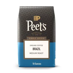 Peet's Coffee Peet's Brazil Single Origin Medium Roast Ground Coffee - 18oz
