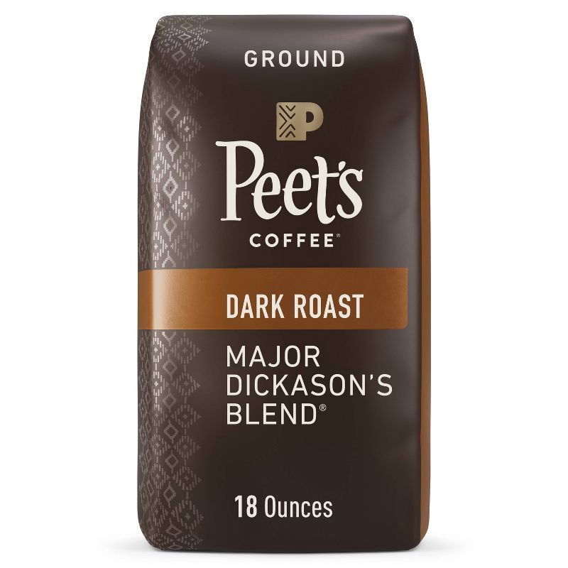 slide 1 of 3, Peet's Coffee Peet's Major Dickason Dark Roast Ground Coffee - 18oz, 18 oz
