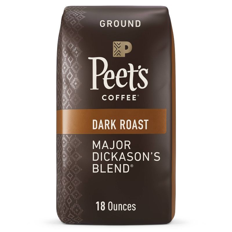 slide 1 of 8, Peet's Coffee Peet's Major Dickason Dark Roast Ground Coffee - 18oz, 18 oz