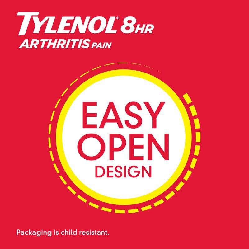 slide 5 of 10, Tylenol 8 Hour Arthritis Pain Reliever Extended-Release Caplets - Acetaminophen - 100ct, 100 ct