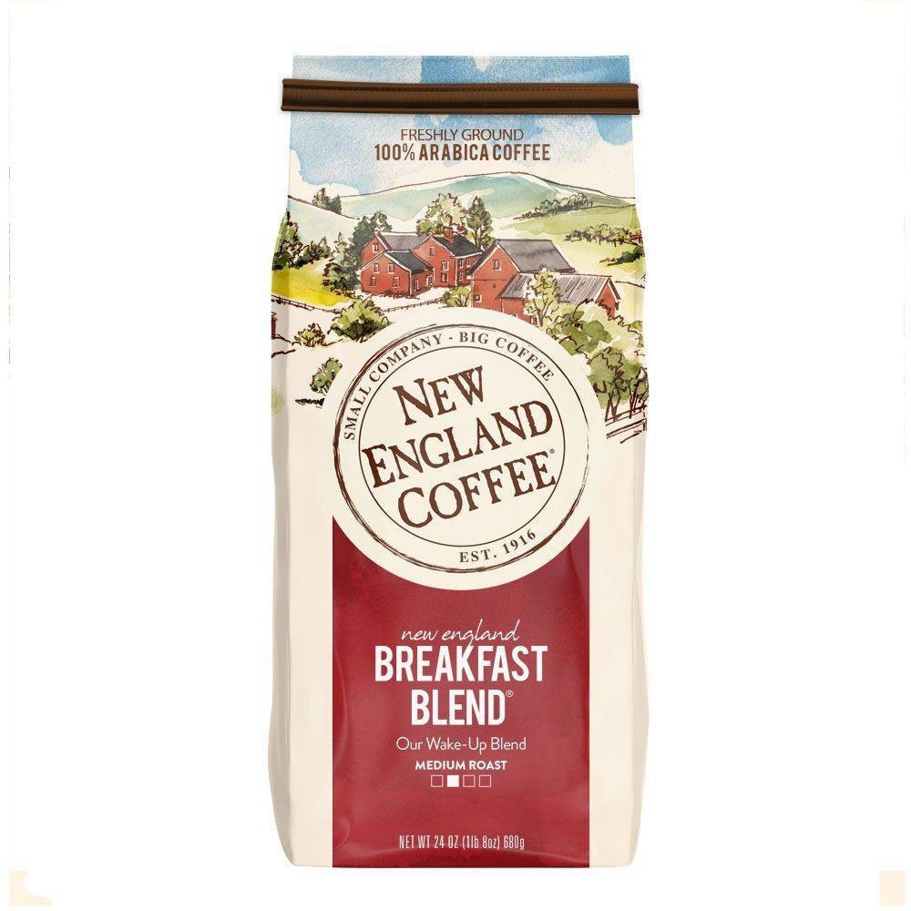 slide 5 of 6, New England Coffee Breakfast Blend Medium Roast Ground Coffee - 24oz, 24 oz