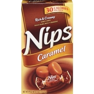 slide 1 of 1, Nips Hard Candy Caramel, 4 oz