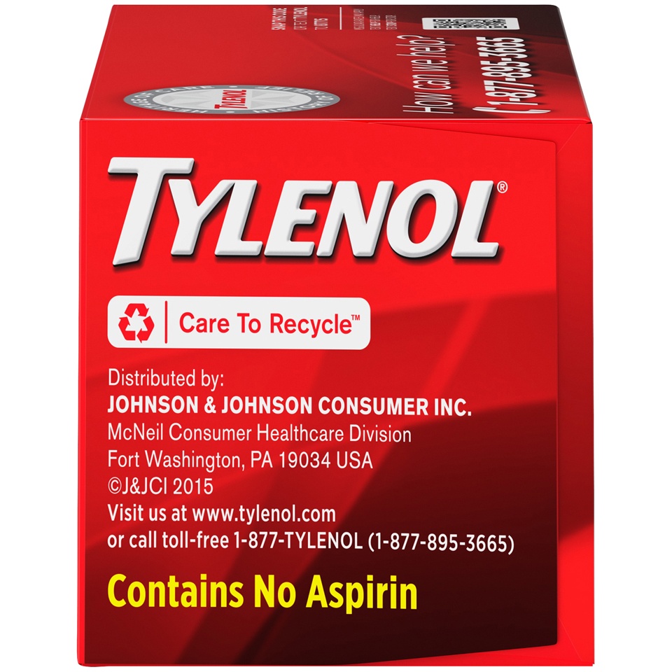 slide 3 of 6, Tylenol Adult Internal Analgesics, Caplets, 100 ct