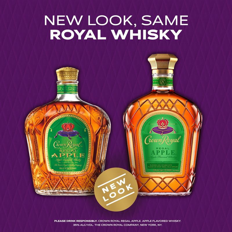 slide 3 of 10, Crown Royal Regal Apple Flavored Whisky - 750ml Bottle, 750 ml