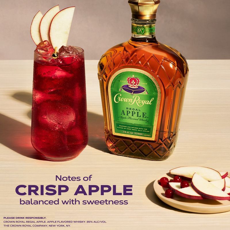 slide 4 of 10, Crown Royal Regal Apple Flavored Whisky - 750ml Bottle, 750 ml
