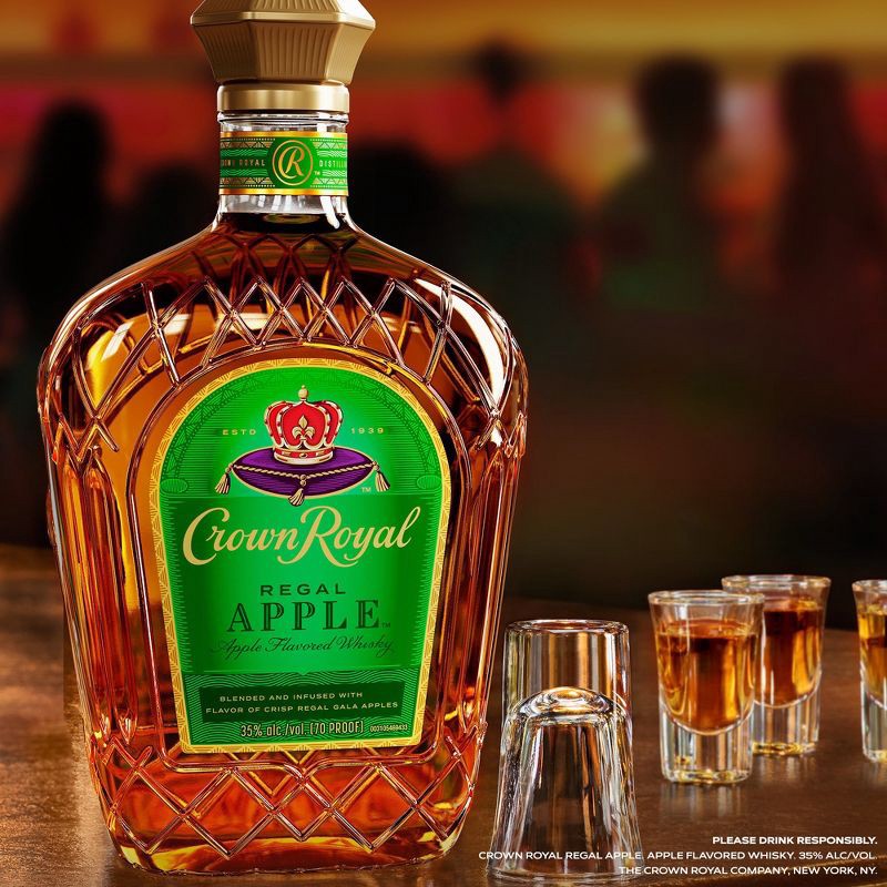 slide 4 of 10, Crown Royal Regal Apple Flavored Whisky - 750ml Bottle, 750 ml